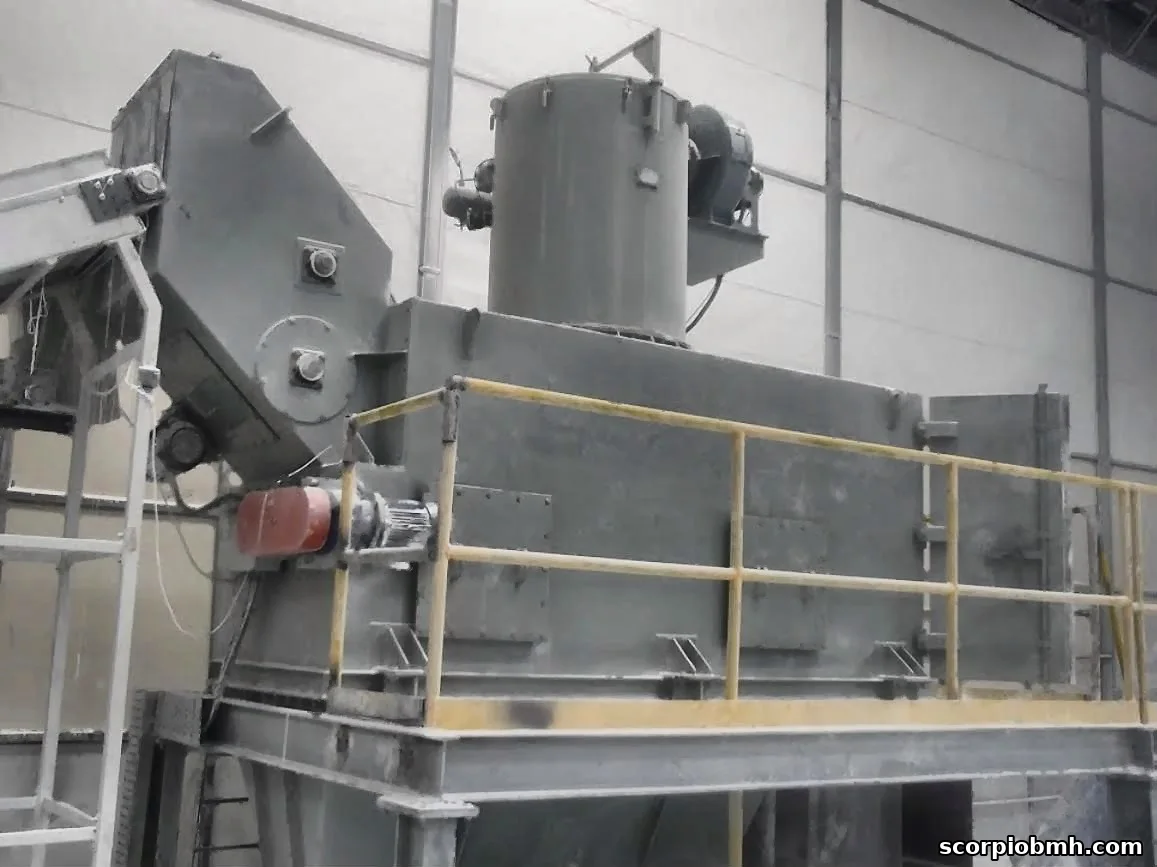 Scorpio bag slitting machine with dust filter at a Kansai Nerolac paint plant